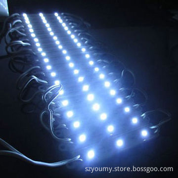 3528 SMD LED Module, 3 LEDs DC 12V Waterproof White for Channel Letter